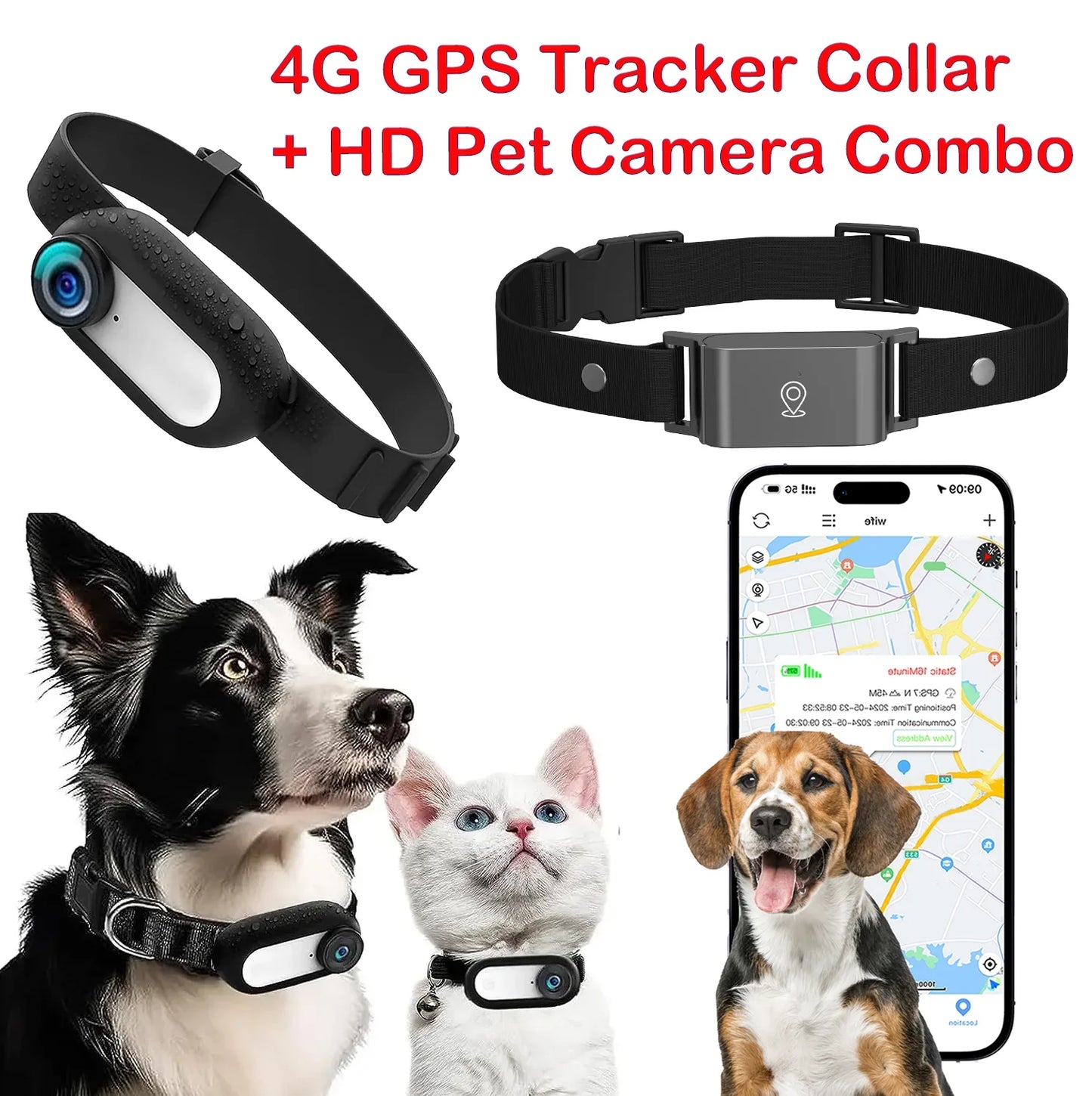 Waterproof GPS Pet Tracker+Mini Body Camera