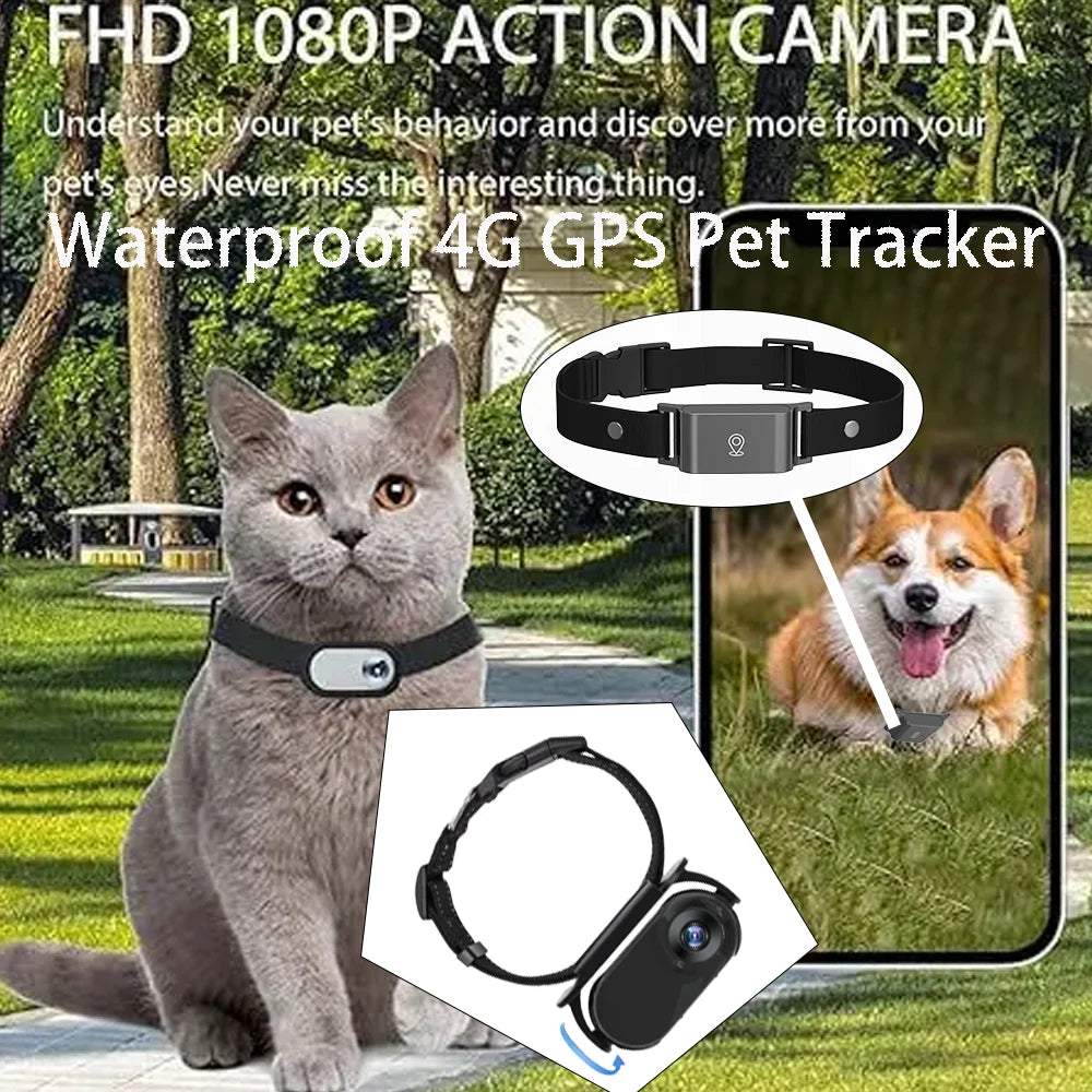 Waterproof GPS Pet Tracker+Mini Body Camera