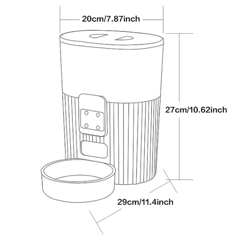 Cat automatic feeder dispenser