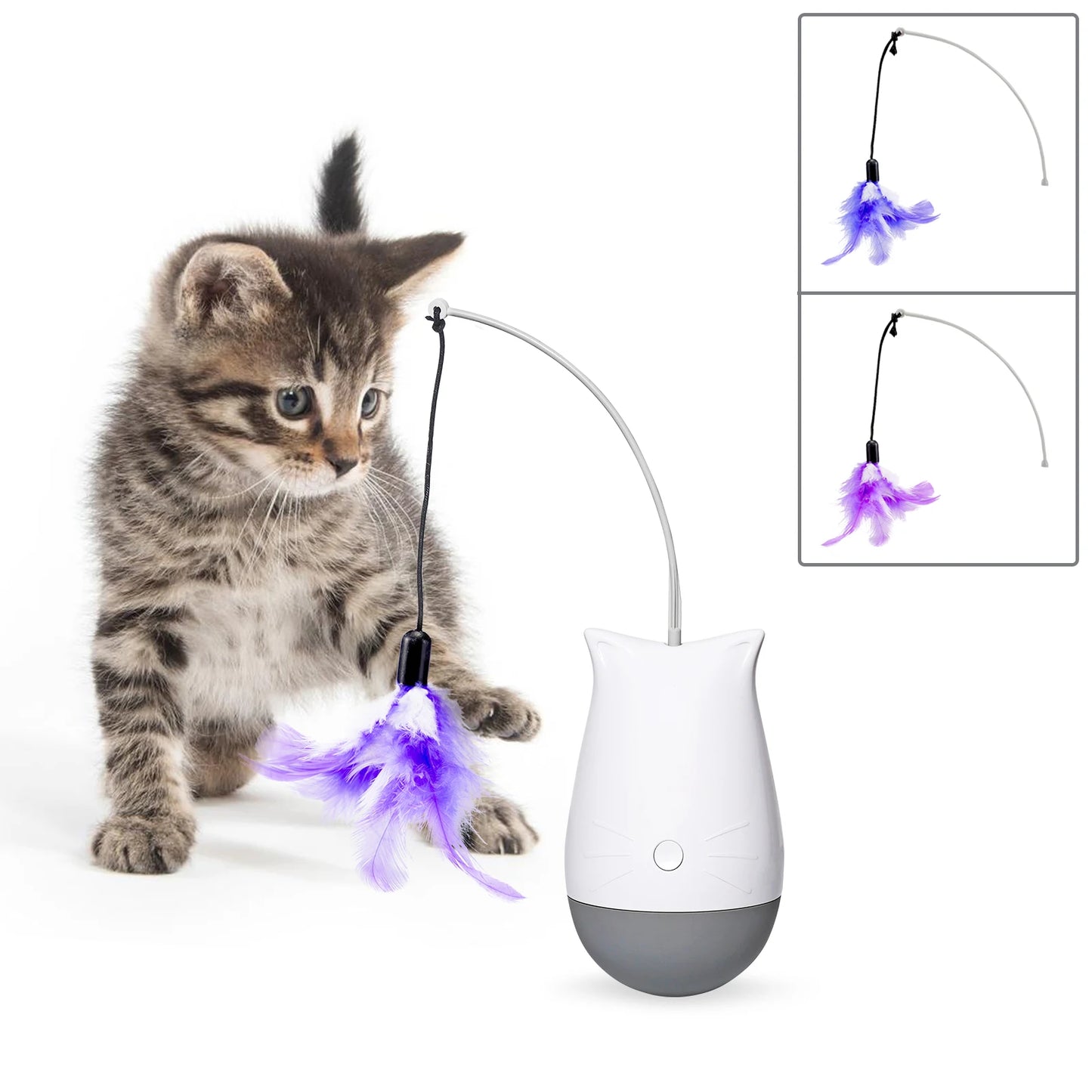 Cat Feather Teaser Spinning Toy