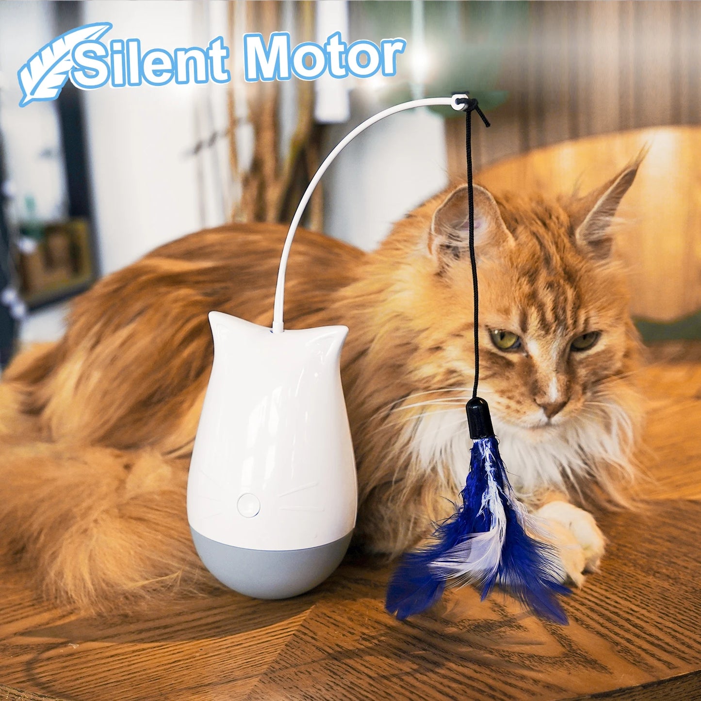 Cat Feather Teaser Spinning Toy