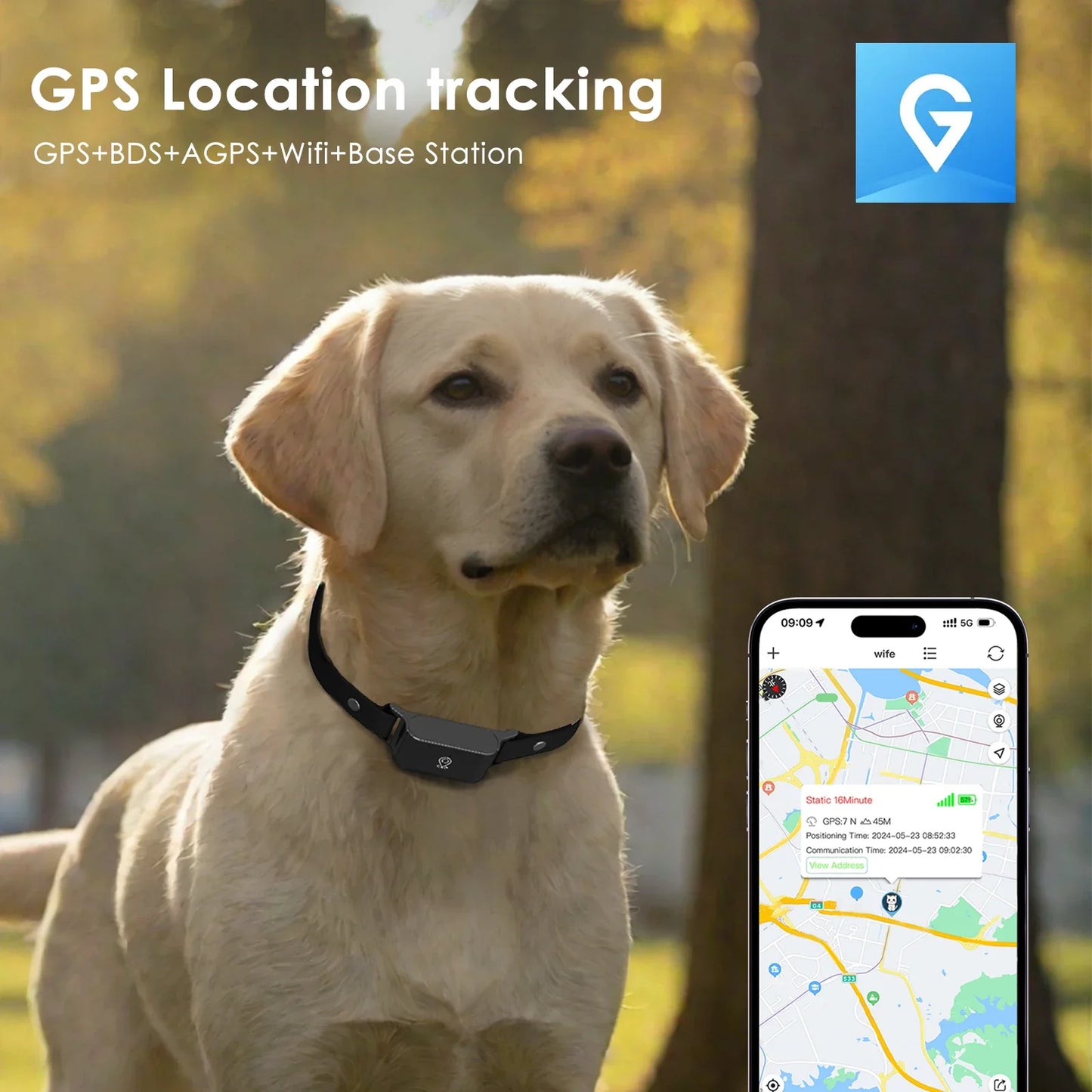 Waterproof GPS Pet Tracker+Mini Body Camera
