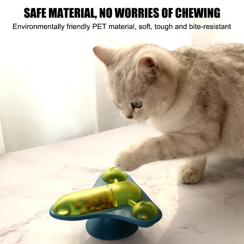 Rotating Flying Chair Cat Teaser Interactive Toy