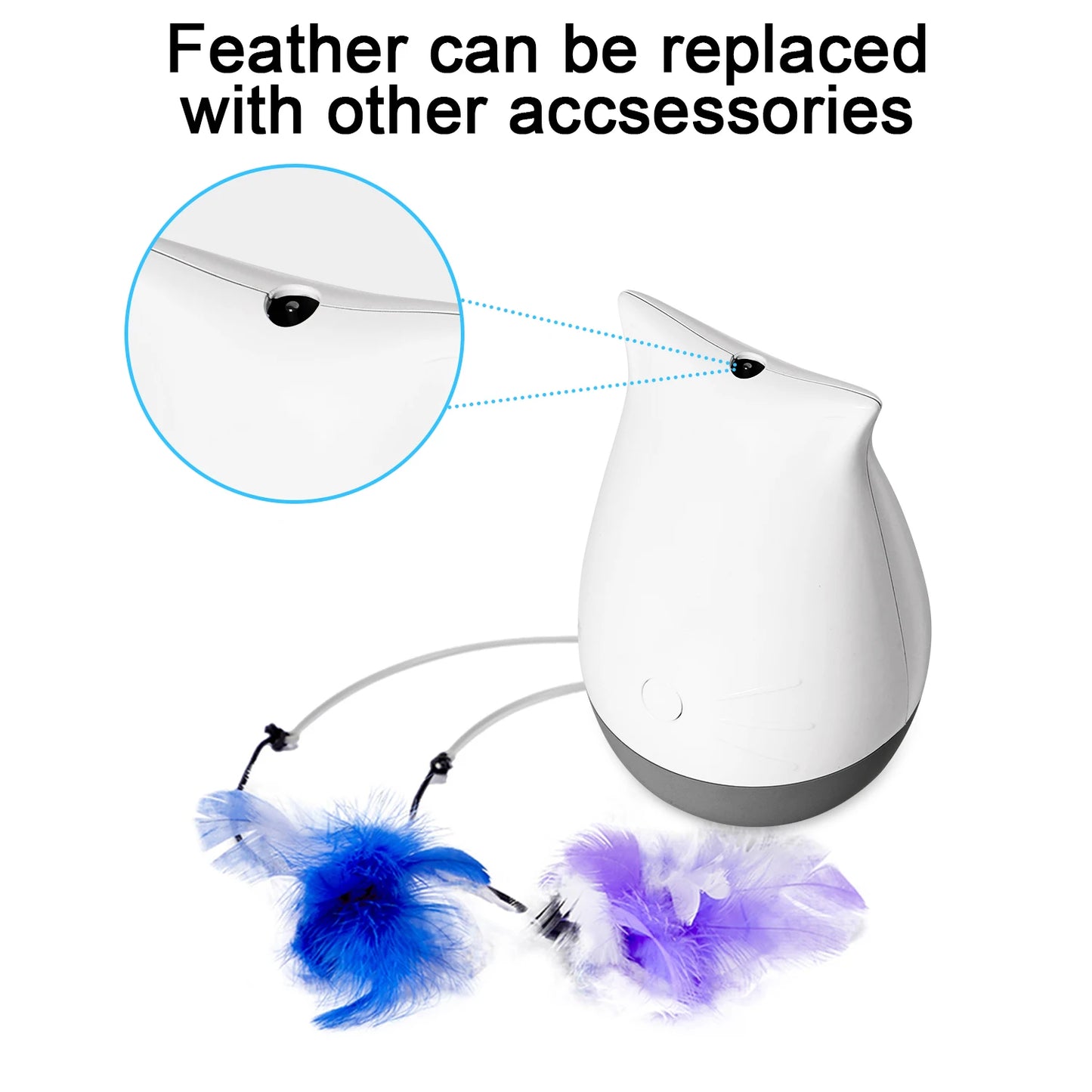 Cat Feather Teaser Spinning Toy