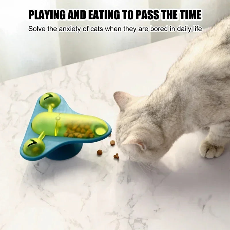 Rotating Flying Chair Cat Teaser Interactive Toy