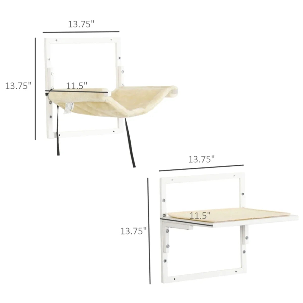 Cat Shelf & Tower Set – Wall-Mounted Play Area with Toys, Training Aids & Snack Holders