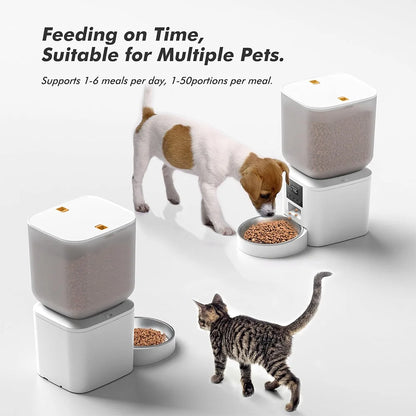 Automatic Pet Feeder – 8L Smart Dispenser with Key Control, SUS+ABS Build for Cats & Dogs